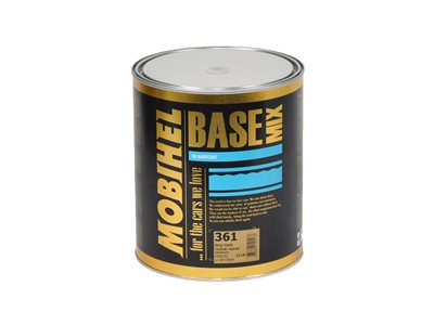 צבע BASE Mix 361 Deep Black<br>MOBIHEL<br>3.5 ליטר