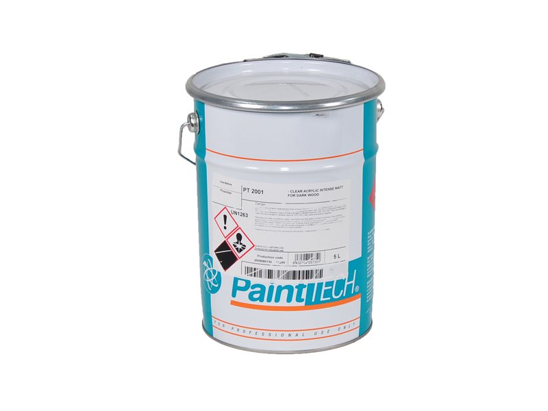 לכה אקרילית אפקט טבעי 0% ברק PT2001<br> PaintTECH <br> 5 ליטר