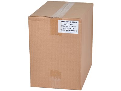 מסקנטייפ 1" 25 ממ 40 מטר <br> PaintTECH <br> 72 גלילים בקרטון