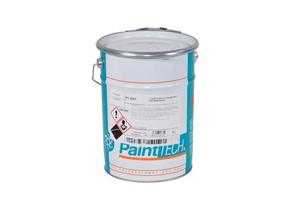 לכה אקרילית אפקט טבעי 0% ברק PT2001<br> PaintTECH <br> 5 ליטר